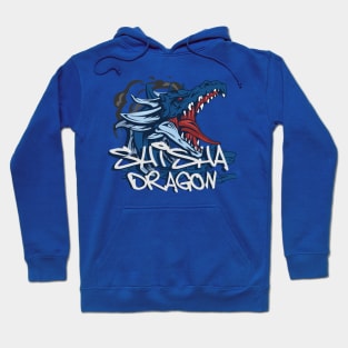 Menancing Blue Dragon Hoodie